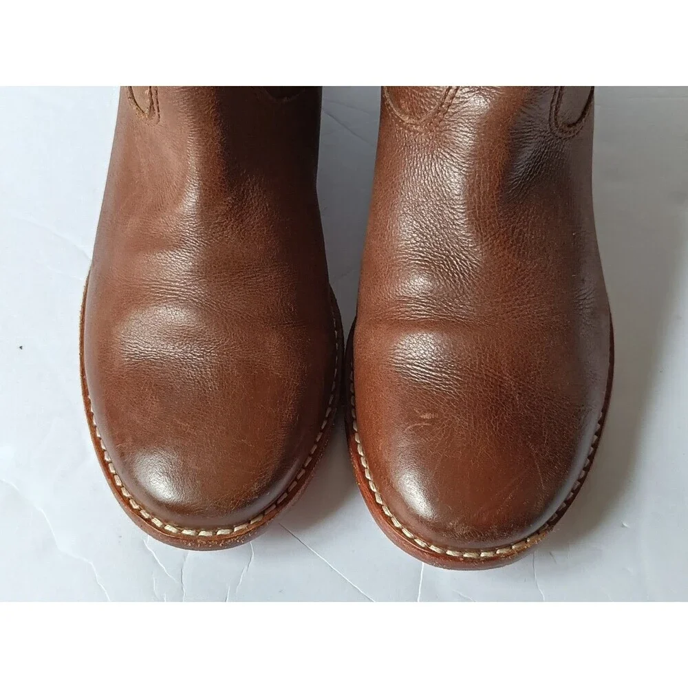 Cole Haan Grand OS ZILLIE Brown  Leather Hidden Wedge Ankle Boots Booties 8B